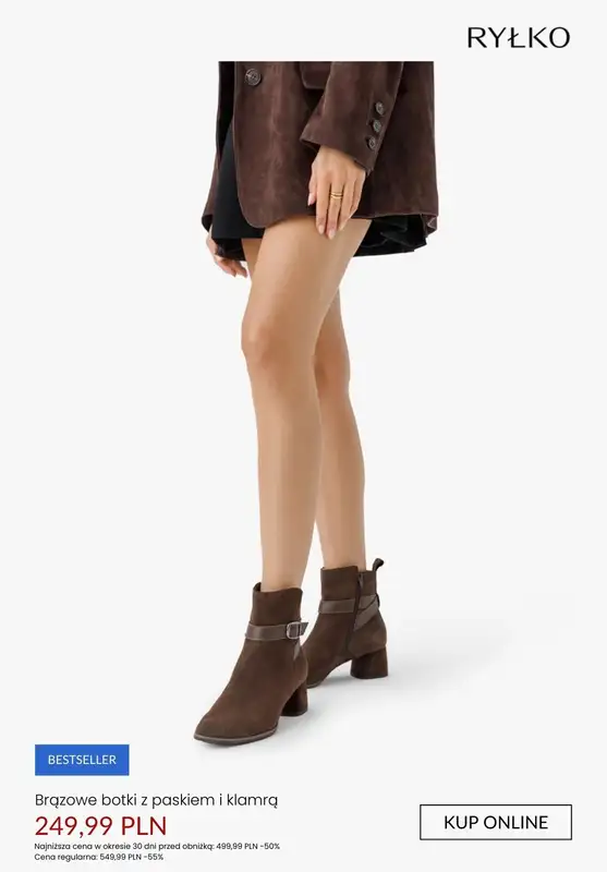 Ryłko - gazetka promocyjna Ciemnobrązowe BOTKI na PROMOCJI od czwartku 22.01  - strona 10