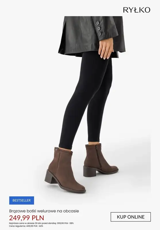 Ryłko - gazetka promocyjna Ciemnobrązowe BOTKI na PROMOCJI od czwartku 22.01  - strona 9
