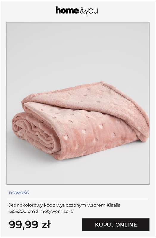 home&you - gazetka promocyjna Kolekcja: różowa aura od czwartku 22.01 do niedzieli 01.02 - strona 4