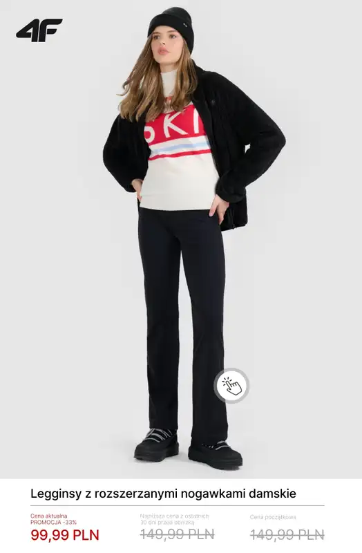 4F - gazetka promocyjna Wyprzedaż do -50% – produkty do 100 zł od czwartku 22.01  - strona 4