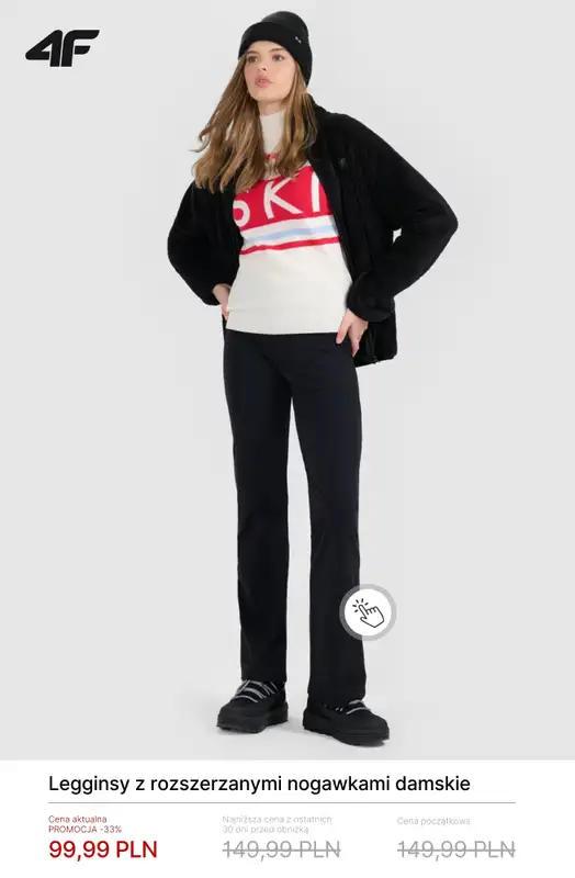 4F - gazetka promocyjna Wyprzedaż do -50% – produkty do 100 zł od czwartku 22.01  - strona 4