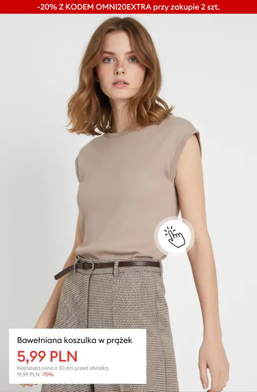 Sinsay - gazetka promocyjna Extra -20% na CAŁĄ wyprzedaż przy zakupie 2 szt. od czwartku 22.01 do poniedziałku 26.01 - strona 19