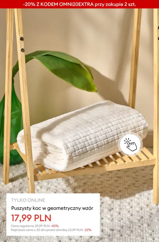 Sinsay - gazetka promocyjna Extra -20% na CAŁĄ wyprzedaż przy zakupie 2 szt. od czwartku 22.01 do poniedziałku 26.01 - strona 14