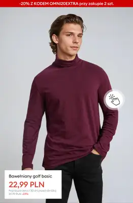 Sinsay - gazetka promocyjna Extra -20% na CAŁĄ wyprzedaż przy zakupie 2 szt. od czwartku 22.01 do poniedziałku 26.01 - strona 7