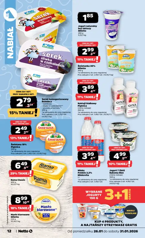 Netto - gazetka promocyjna Gazetka Spożywcza od poniedziałku 26.01 do soboty 31.01 - strona 12