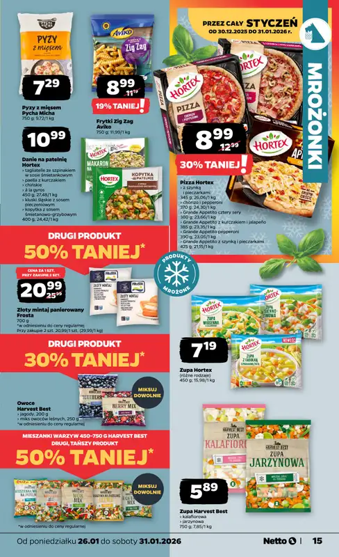 Netto - gazetka promocyjna Gazetka Spożywcza od poniedziałku 26.01 do soboty 31.01 - strona 15