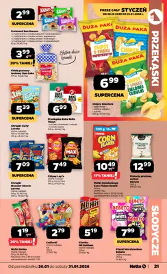 Netto - gazetka promocyjna Gazetka Spożywcza od poniedziałku 26.01 do soboty 31.01 - strona 21