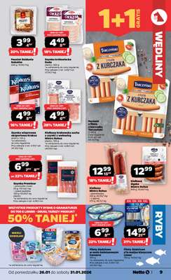 Netto - gazetka promocyjna Gazetka Spożywcza od poniedziałku 26.01 do soboty 31.01 - strona 9