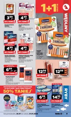 Netto - gazetka promocyjna Gazetka Spożywcza od poniedziałku 26.01 do soboty 31.01 - strona 9