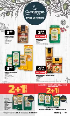 Netto - gazetka promocyjna Gazetka Spożywcza od poniedziałku 26.01 do soboty 31.01 - strona 19