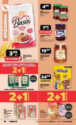 Netto - gazetka promocyjna Gazetka Spożywcza od poniedziałku 26.01 do soboty 31.01 - strona 18