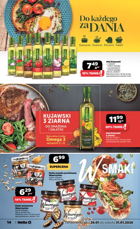 Netto - gazetka promocyjna Gazetka Spożywcza od poniedziałku 26.01 do soboty 31.01 - strona 14