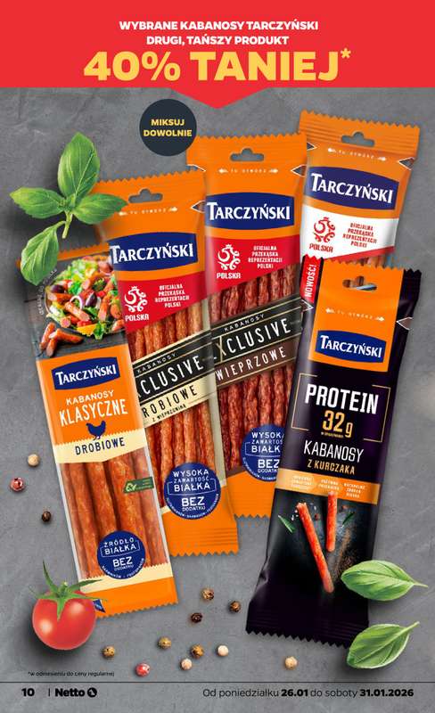 Netto - gazetka promocyjna Gazetka Spożywcza od poniedziałku 26.01 do soboty 31.01 - strona 10