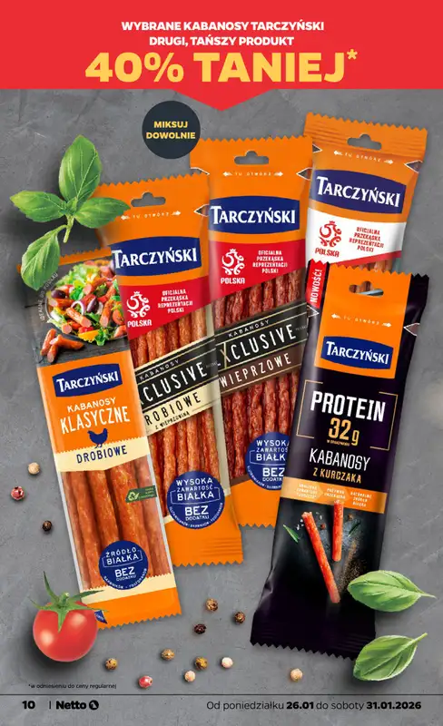 Netto - gazetka promocyjna Gazetka Spożywcza od poniedziałku 26.01 do soboty 31.01 - strona 10