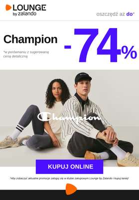 Lounge by Zalando - gazetka promocyjna Do -74% Champion od czwartku 22.01 do niedzieli 25.01