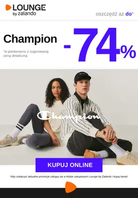 Lounge by Zalando - gazetka promocyjna Do -74% Champion od czwartku 22.01 do niedzieli 25.01