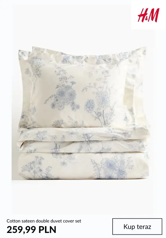 H&M - gazetka promocyjna -20% na POŚCIEL przy zakupie 2 kompletów dla KLUBOWICZÓW od czwartku 22.01  - strona 9