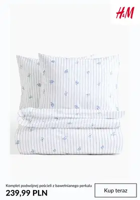 H&M - gazetka promocyjna -20% na POŚCIEL przy zakupie 2 kompletów dla KLUBOWICZÓW od czwartku 22.01  - strona 8
