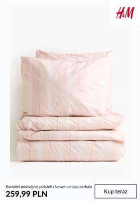 H&M - gazetka promocyjna -20% na POŚCIEL przy zakupie 2 kompletów dla KLUBOWICZÓW od czwartku 22.01  - strona 4