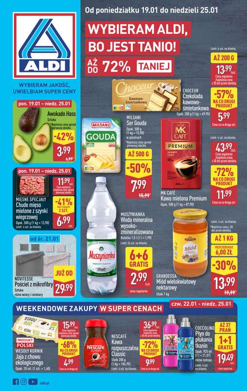 Aldi - gazetka promocyjna Pełny katalog! od poniedziałku 19.01 do niedzieli 25.01