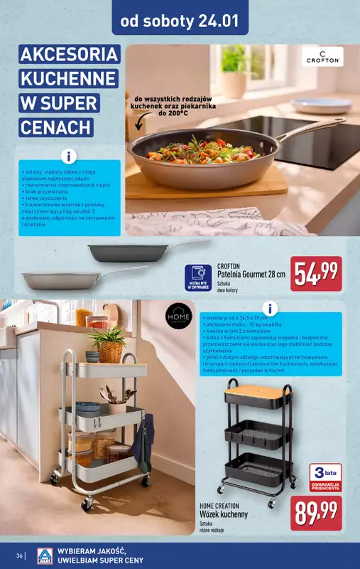 Aldi - gazetka promocyjna Pełny katalog! od poniedziałku 19.01 do niedzieli 25.01 - strona 36