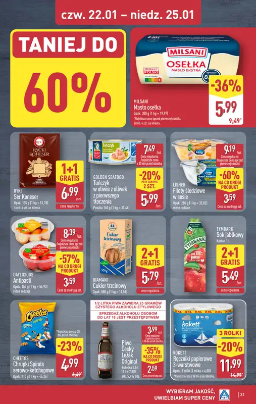 Aldi - gazetka promocyjna Pełny katalog! od poniedziałku 19.01 do niedzieli 25.01 - strona 31