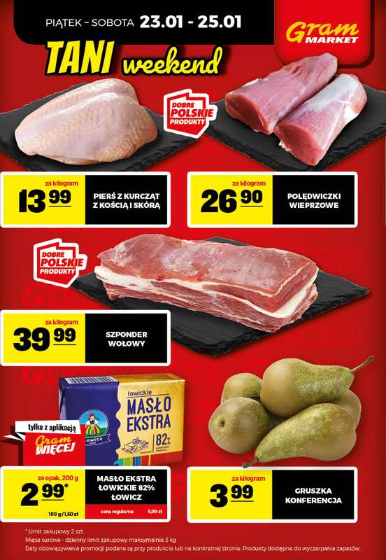 Gram Market - gazetka promocyjna Cały tydzień niskie ceny od piątku 23.01 do niedzieli 25.01 - strona 2