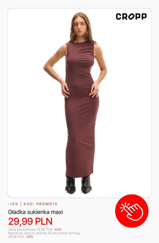 Cropp - gazetka promocyjna -15% na wyprzedaż przy zakupach od 140 PLN od czwartku 22.01  - strona 7