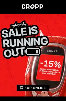 Cropp - gazetka promocyjna -15% na wyprzedaż przy zakupach od 140 PLN od czwartku 22.01 