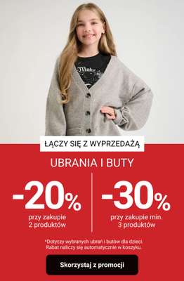 Smyk - gazetka promocyjna Do -30% na ubrania i buty - łączy się z WYPRZEDAŻĄ! od czwartku 22.01 do poniedziałku 26.01