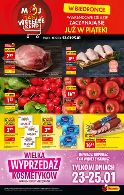 Biedronka - gazetka promocyjna Tani Weekend od piątku 23.01 do soboty 24.01