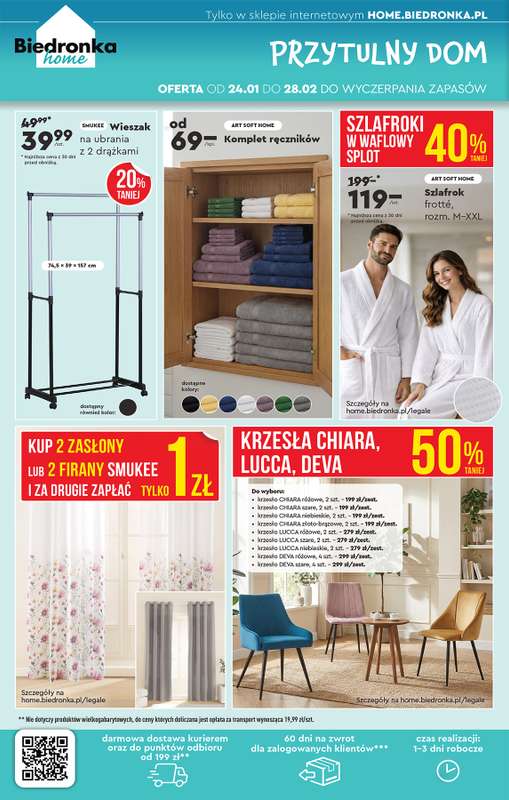 Biedronka - gazetka promocyjna Hity i inspiracje od 24.01 od soboty 24.01 do środy 11.02 - strona 56