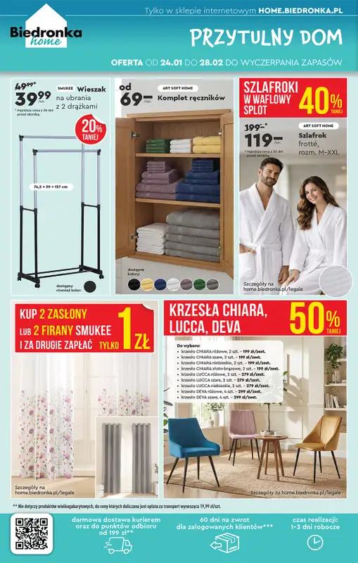 Biedronka - gazetka promocyjna Hity i inspiracje od 24.01 od soboty 24.01 do środy 11.02 - strona 56