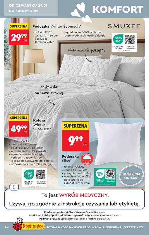 Biedronka - gazetka promocyjna Hity i inspiracje od 24.01 od soboty 24.01 do środy 11.02 - strona 42