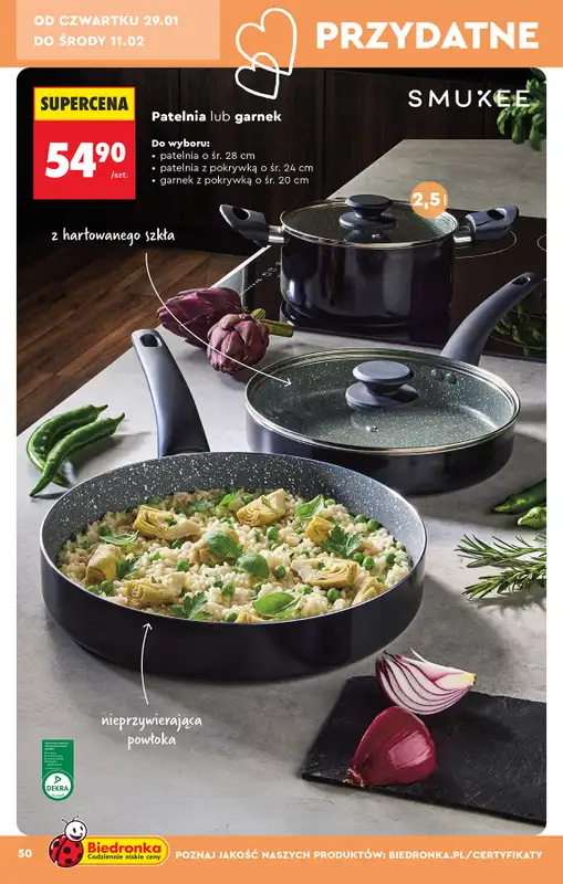 Biedronka - gazetka promocyjna Hity i inspiracje od 24.01 od soboty 24.01 do środy 11.02 - strona 52