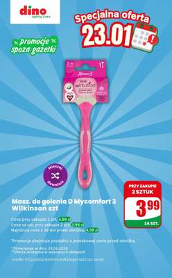 Dino - gazetka promocyjna Maszynka do golenia - oferta na 23.01 | Promocje spoza gazetki od piątku 23.01 do piątku 23.01