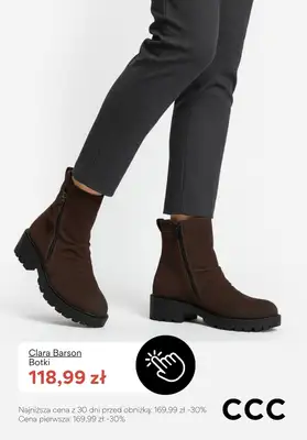 CCC - gazetka promocyjna CIEMNOBRĄZOWE obuwie damskie - PROMOCJE od piątku 23.01  - strona 7