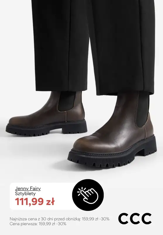 CCC - gazetka promocyjna CIEMNOBRĄZOWE obuwie damskie - PROMOCJE od piątku 23.01  - strona 5