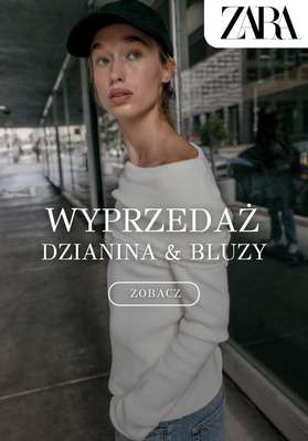 Zara - gazetka promocyjna Wyprzedaż - dzianina & bluzy od piątku 23.01 