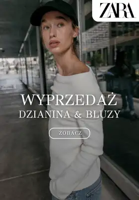 Zara - gazetka promocyjna Wyprzedaż - dzianina & bluzy od piątku 23.01 