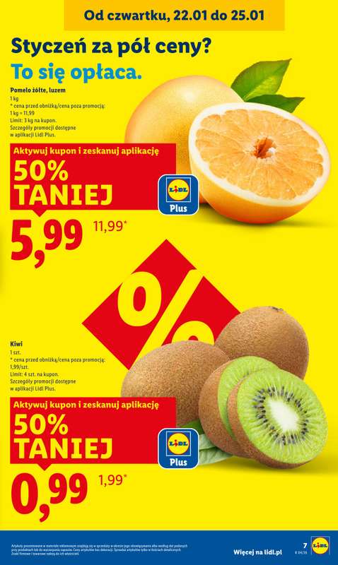 Lidl - gazetka promocyjna Oferta od czwartku od czwartku 22.01 do niedzieli 25.01 - strona 7