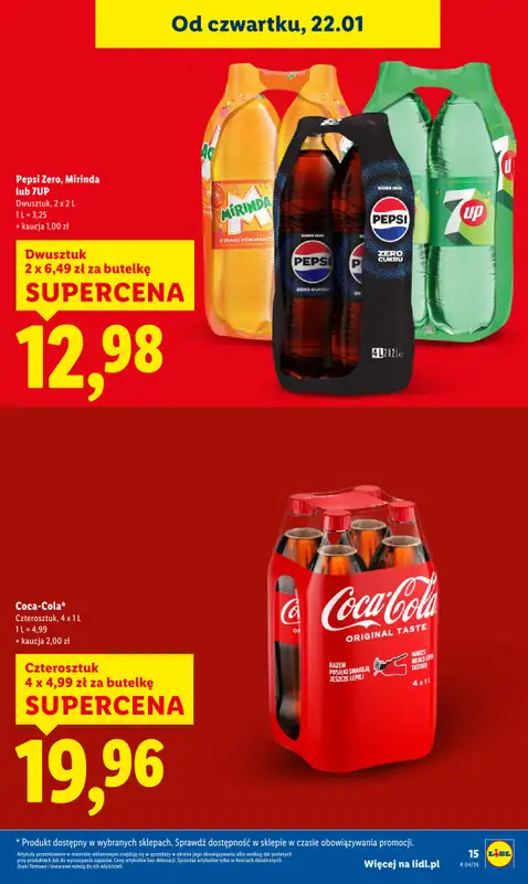 Lidl - gazetka promocyjna Oferta od czwartku od czwartku 22.01 do niedzieli 25.01 - strona 15