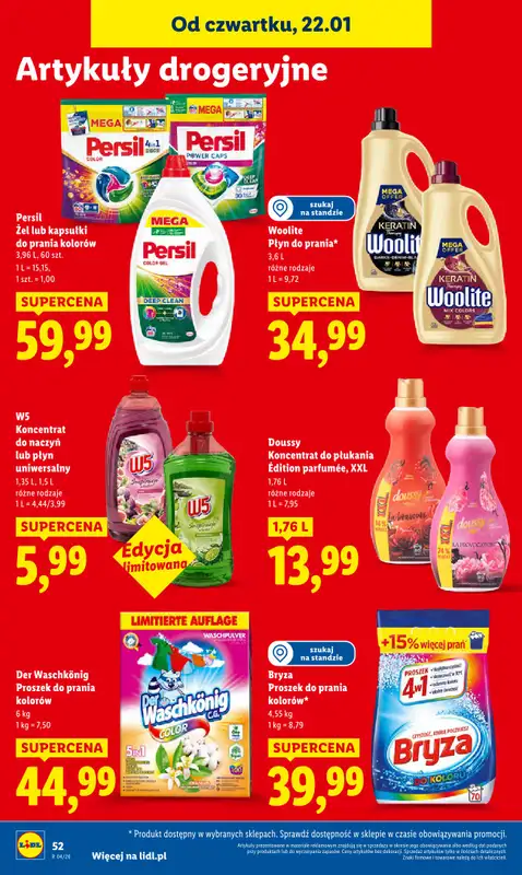 Lidl - gazetka promocyjna Oferta od czwartku od czwartku 22.01 do niedzieli 25.01 - strona 54