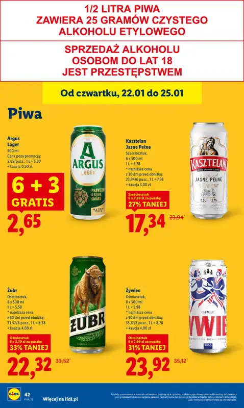 Lidl - gazetka promocyjna Oferta od czwartku od czwartku 22.01 do niedzieli 25.01 - strona 44