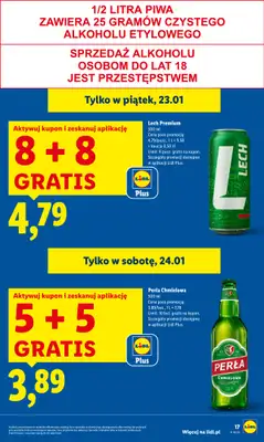 Lidl - gazetka promocyjna Oferta od czwartku od czwartku 22.01 do niedzieli 25.01 - strona 17