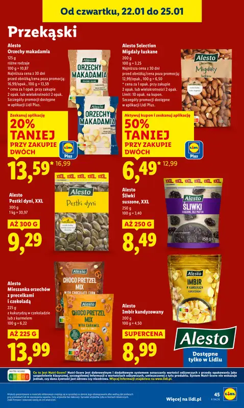 Lidl - gazetka promocyjna Oferta od czwartku od czwartku 22.01 do niedzieli 25.01 - strona 47