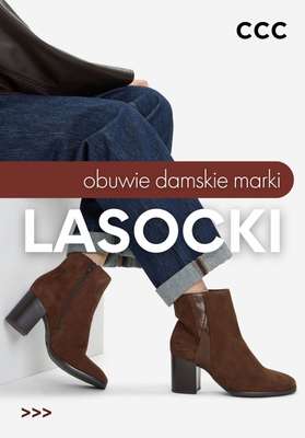 CCC - gazetka promocyjna Damskie obuwie marki LASOCKI na PROMOCJI od niedzieli 25.01 