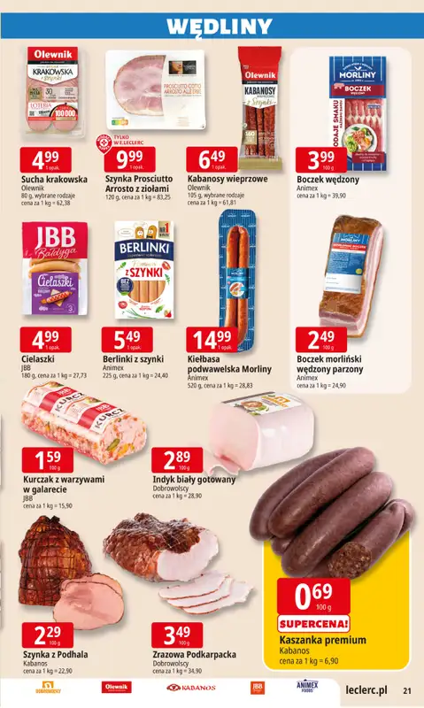 Leclerc - gazetka promocyjna Oferta E.Leclerc I Wybór w dobrej cenie od wtorku 27.01 do soboty 07.02 - strona 21