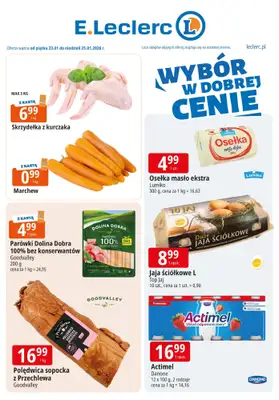 Leclerc - gazetka promocyjna Oferta weekendowa od piątku 23.01 do niedzieli 25.01