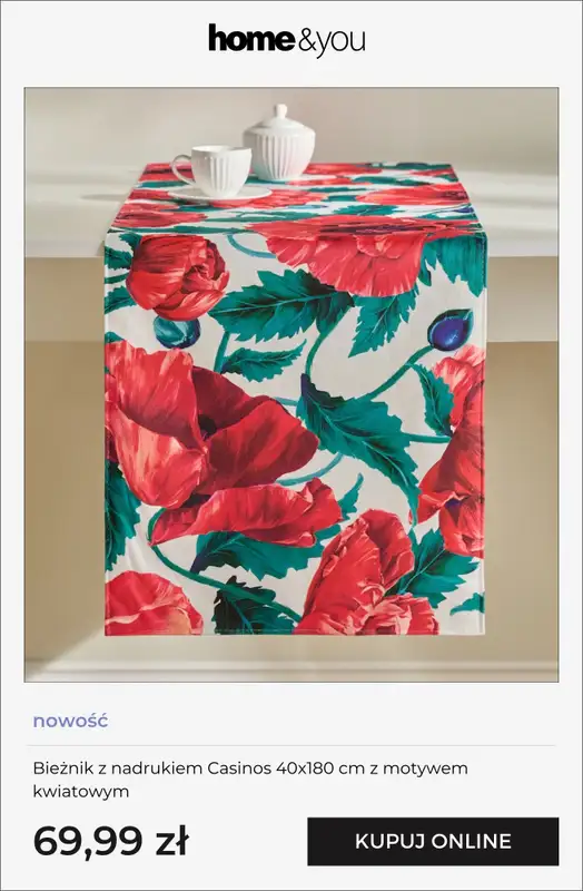 home&you - gazetka promocyjna Kolekcja: czerwony szyk od soboty 24.01 do niedzieli 01.02 - strona 6